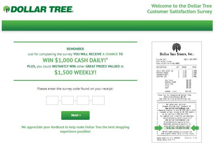 Dollar Tree Customer Survey