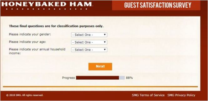Honey Baked Ham Rewards Survey