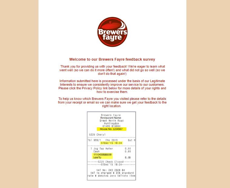 Tell Brewers Fayre | Brewers Fayre Vouchers to get Free Dessert