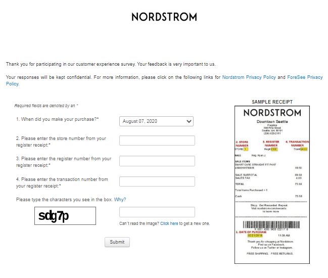 NordStrom Survey