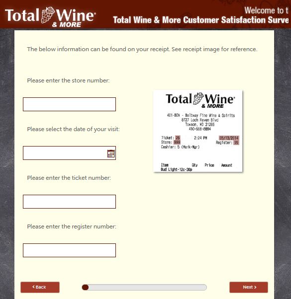 Total Wine & More Survey 