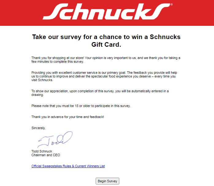 Schnuck Survey