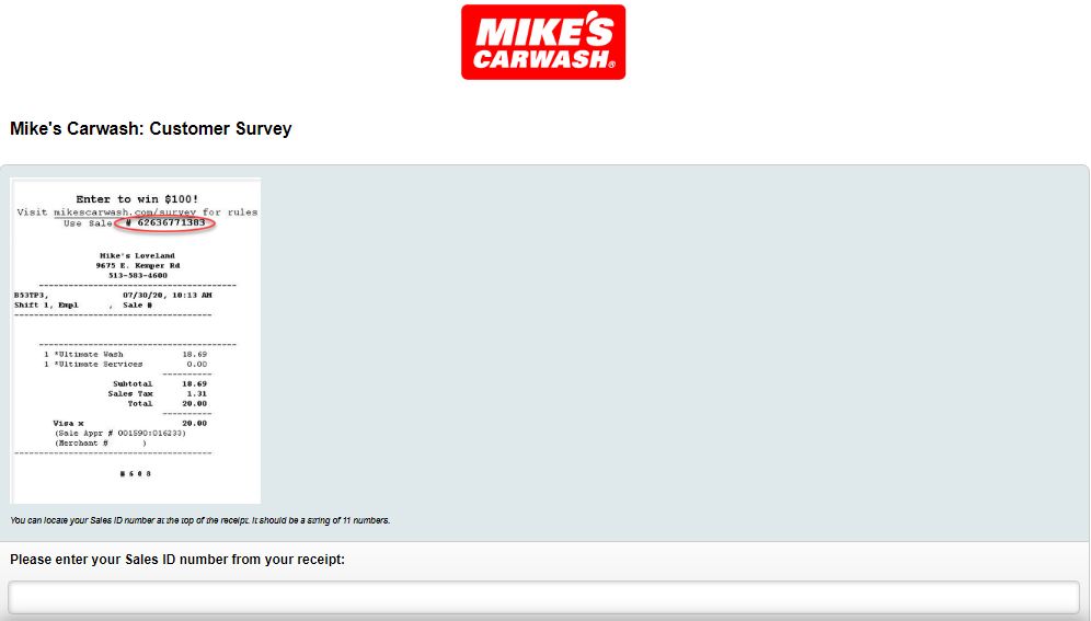 Mikescar Wash Survey