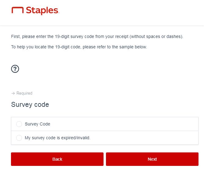Staples Survey