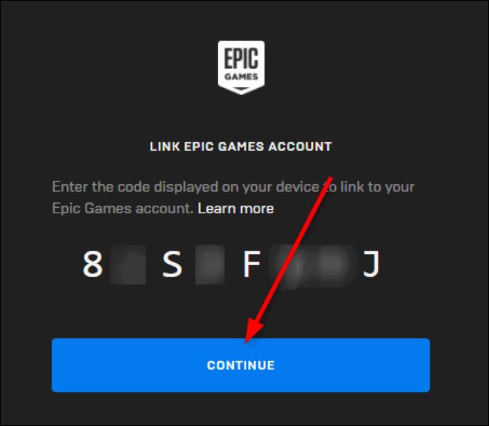 epic games link account