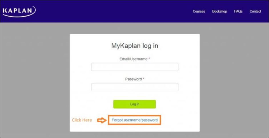 Kaplan Nursing Login Forgot Password