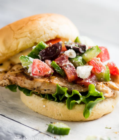 Whole Foods Sandwich Greek Chicken