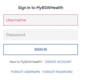 Bsw health login