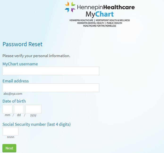 Hcmc mychart forgot password