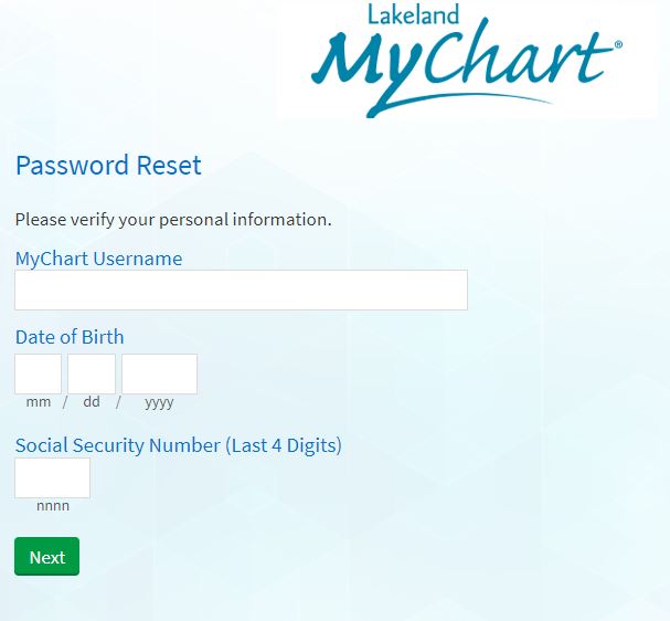 Lakeland mychart forgot password