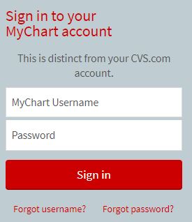 Mychart cvs health login