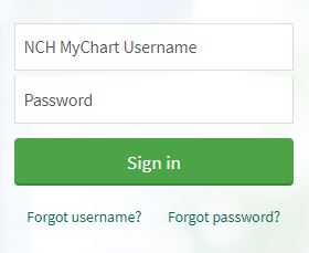 NCH mychart login