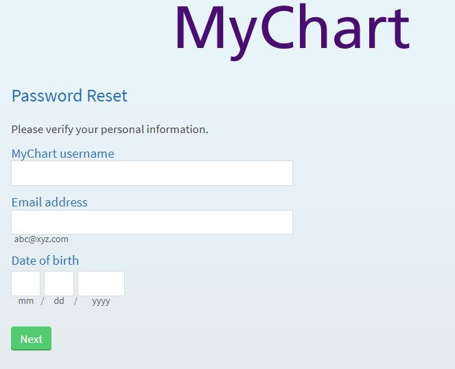 Renown mychart forgot password
