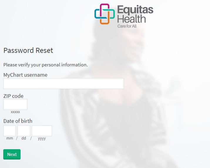 equitas health forgot password