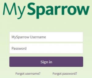 mychart sparrow login