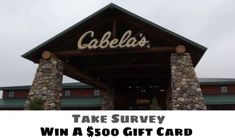 Cabelas.com/retailsurvey – Cabela’s Retail Survey – Free $500 Gift Card